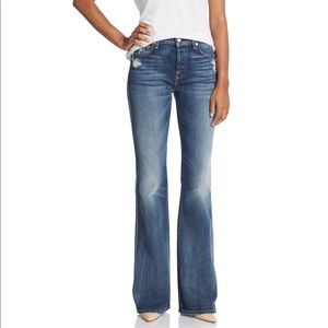 7 of All Mankind distressed bootcut denim